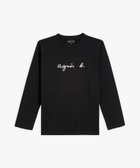 【アニエスベー ファム/agnes b. FEMME】のロゴプリント コットン 長袖 Tシャツ Cool 人気、トレンドファッション・服の通販 founy(ファニー) ファッション Fashion レディースファッション Fashion for Women トップス・カットソー Cut & Sew Tops シャツ・ブラウス・オフィスカジュアル Elegant Blouses & Button-Ups ロングTシャツ・Tシャツ Longline T-Shirts & Tees インナー Innerwear シンプル Simple, Minimal プリント Print, Printed Pattern ボックス Boxy, Box Shape 人気 Popular, Best Seller 定番 Standard, Basic Item 長袖 Long Sleeve, Full Sleeve thumbnail ブラック|ID: prp329100004722503 ipo3291000000035124069
