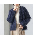 【シップス フォー ウィメン/SHIPS】の手洗い可能 シャギー ファー カーディガン ネイビー|ID: prp329100004722505 ipo3291000000034707649