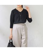 【アー ヴェー ヴェー/a.v.v】の【UVカット/洗える】Vネック美ラクるパフスリーブニット 人気、トレンドファッション・服の通販 founy(ファニー) ファッション Fashion レディースファッション Fashion for Women トップス・カットソー Cut & Sew Tops ニット Knit Tops & Sweaters Vネックトップス V-Neck Tops / V-Cut Neckline Shirts インナー Innerwear 洗える Machine Washable 秋 Autumn カーディガン Cardigan, Knitwear ジャケット Jacket, Outerwear スリーブ Sleeve, Long Sleeve / Short Sleeve トレンド Trend, Trending Now 人気 Popular, Best Seller ボトム Bottoms, Lower Wear 再入荷 Restock / Back in Stock ビジネス 仕事 通勤 Business / Work / Commuting thumbnail ブラック|ID: prp329100004722526 ipo3291000000034132853