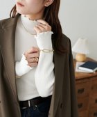 【ディスコート/Discoat】の【WEB限定】ハイネックメローリブニット オフホワイト|ID: prp329100004722532 ipo3291000000034240034