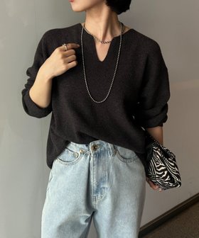【ジェナ エスパス メルヴェイユ/Jena espace merveilleux】のカタアゼ編みVネックニット 人気、トレンドファッション・服の通販 founy(ファニー) ファッション Fashion レディースファッション Fashion for Women トップス・カットソー Cut & Sew Tops ニット Knit Tops & Sweaters Vネックトップス V-Neck Tops / V-Cut Neckline Shirts シンプル Simple, Minimal スマート Smart, Elegant バランス Balance, Style Balance ボトム Bottoms, Lower Wear 再入荷 Restock / Back in Stock おすすめ Recommended / Our Picks エレガント 上品 Elegant |ID:prp329100004722534