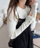 【アンドミー/andme】の金ボタン 長袖 リブ ニット トップス【無地/ボーダー】 人気、トレンドファッション・服の通販 founy(ファニー) ファッション Fashion レディースファッション Fashion for Women トップス・カットソー Cut & Sew Tops ニット Knit Tops & Sweaters ストレッチ Stretch, Stretchy Fabric ベーシック Basic, Essential ボーダー Border, Stripe 無地 Plain, Solid Color 長袖 Long Sleeve, Full Sleeve thumbnail オフホワイト|ID: prp329100004722569 ipo3291000000034216123