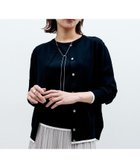 【アンタイトル/UNTITLED】の【朝晩の羽織に/アンサンブル可/薄手】ベーシッククルーネックカーディガン ブラック|ID: prp329100004722571 ipo3291000000034417449