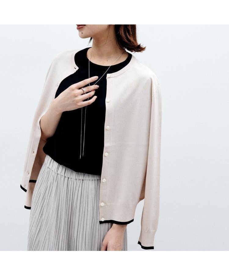 【アンタイトル/UNTITLED】の【朝晩の羽織に/アンサンブル可/薄手】ベーシッククルーネックカーディガン インテリア・キッズ・メンズ・レディースファッション・服の通販 founy(ファニー) ファッション Fashion レディースファッション Fashion for Women トップス・カットソー Cut & Sew Tops カーディガン・羽織り Layered Style Cardigans アンサンブルニット Knit Ensembles & Twin Sets アンサンブル Ensemble Set ストレッチ Stretch, Stretchy Fabric スマート Smart, Elegant ベーシック Basic, Essential 羽織 Haori, Light Jacket モノトーン Monotone, Black and White 無地 Plain, Solid Color ワイド Wide, Wide Fit エレガント 上品 Elegant ベージュ|ID: prp329100004722571 ipo3291000000034417451