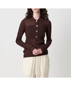 【ユナイテッドアローズ/UNITED ARROWS】のAEWEN MATOPH シアーリブポロニット 人気、トレンドファッション・服の通販 founy(ファニー) ファッション Fashion レディースファッション Fashion for Women トップス・カットソー Cut & Sew Tops ニット Knit Tops & Sweaters インナー Innerwear コンパクト Compact, Small Size シアー Sheer, See-Through シルク Silk, 100% Silk ジャケット Jacket, Outerwear スキッパー Skipper, Open Collar パイピング Piping, Trim Design フェミニン Feminine, Girly フロント Front, Front Design ボトム Bottoms, Lower Wear ミックス Mix, Mixed Style ワイド Wide, Wide Fit ワイドリブ Wide Rib, Wide Ribbed Knit おすすめ Recommended / Our Picks エレガント 上品 Elegant thumbnail DK.BROWN|ID: prp329100004722581 ipo3291000000034133089