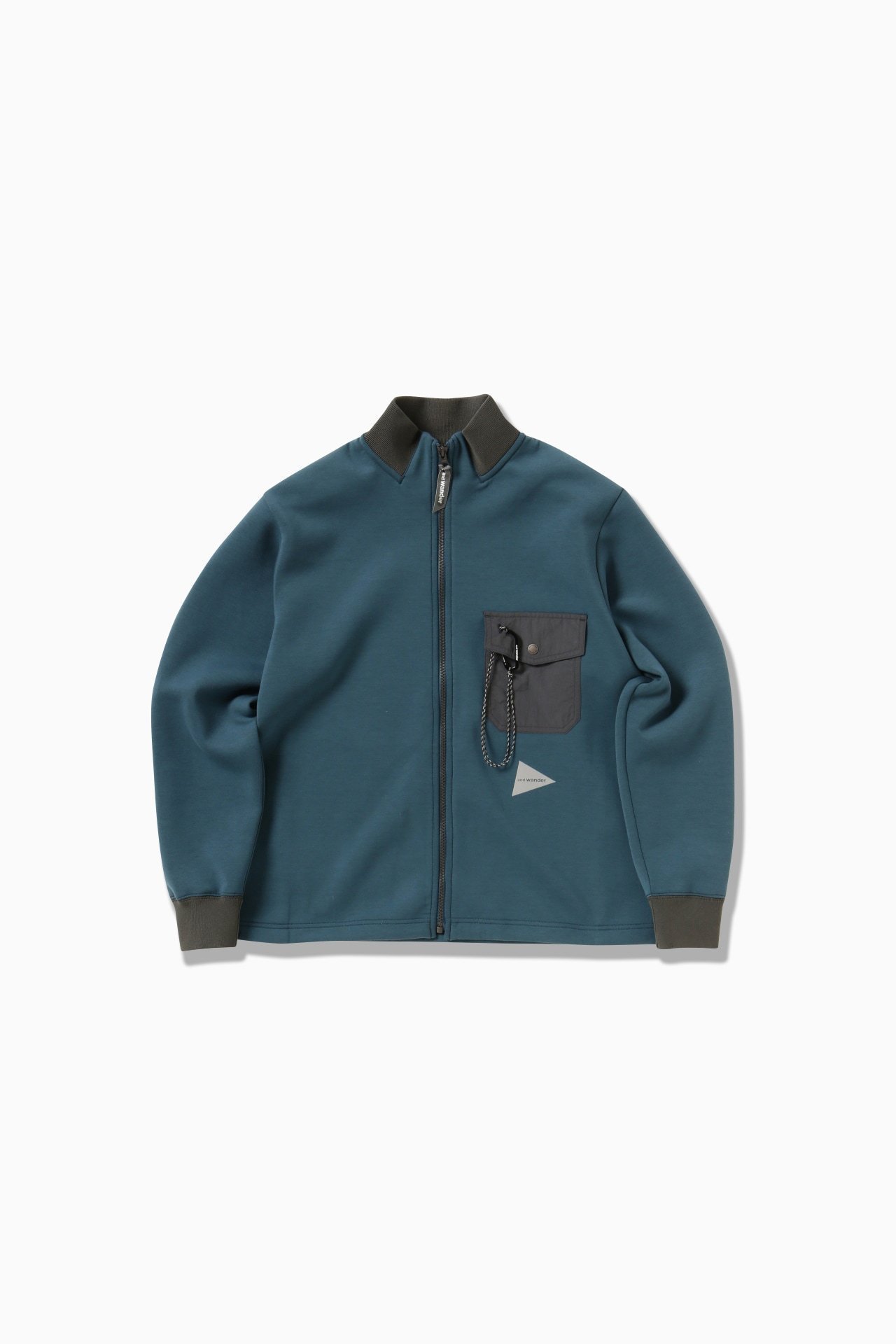 【アンドワンダー/and wander】のairy warm full zip インテリア・キッズ・メンズ・レディースファッション・服の通販 founy(ファニー) ファッション Fashion レディースファッション Fashion for Women ポケット Pocket, Pocket Detail blue green1|ID: prp329100004722588 ipo3291000000034578406