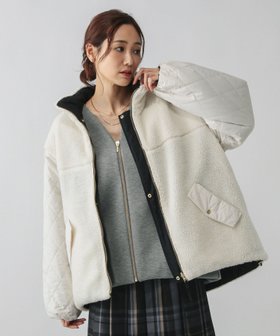 【グローバルワーク/GLOBAL WORK】のリバーシブルキルトブルゾン/497162 人気、トレンドファッション・服の通販 founy(ファニー) ファッション Fashion レディースファッション Fashion for Women アウター Coat / Outerwear Collection ブルゾンジャケット・スポーティアウター Blouson Jackets おすすめ Recommended / Our Picks キルト Quilt, Quilted Fabric シンプル Simple, Minimal タフタ Taffeta, Structured Fabric デニム Denim, Jeans Material リバーシブル Reversible, Two-Sided |ID:prp329100004722844