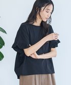 【コーエン/COEN】のエマール検証済み【UVカット・接触冷感】WELLTECT USAコットン フリルスリーブプルオーバー BLACK|ID: prp329100004722873 ipo3291000000034291682
