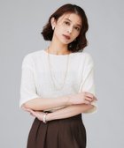 【アンタイトル/UNTITLED】の【五分袖/ジャージトップス】スラブカールマイヤープルオーバー オフホワイト|ID: prp329100004722882 ipo3291000000034436304