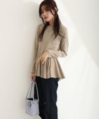 【プールヴー/PourVous】の裾フレア長袖カットソー カットソーきれいめトップス 長袖 ブラウス 人気、トレンドファッション・服の通販 founy(ファニー) ファッション Fashion レディースファッション Fashion for Women トップス・カットソー Cut & Sew Tops シャツ・ブラウス・オフィスカジュアル Elegant Blouses & Button-Ups カットソー・ベーシックTシャツ Cut-and-Sewn Tops / Stretch Tees & Basics カットソー Cut and Sewn Top フレア Flare, Flared 長袖 Long Sleeve, Full Sleeve thumbnail グレーベージュ|ID: prp329100004722892 ipo3291000000034633564