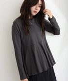 【プールヴー/PourVous】の裾フレア長袖カットソー カットソーきれいめトップス 長袖 ブラウス 人気、トレンドファッション・服の通販 founy(ファニー) ファッション Fashion レディースファッション Fashion for Women トップス・カットソー Cut & Sew Tops シャツ・ブラウス・オフィスカジュアル Elegant Blouses & Button-Ups カットソー・ベーシックTシャツ Cut-and-Sewn Tops / Stretch Tees & Basics カットソー Cut and Sewn Top フレア Flare, Flared 長袖 Long Sleeve, Full Sleeve thumbnail チャコールグレー|ID: prp329100004722892 ipo3291000000034633566