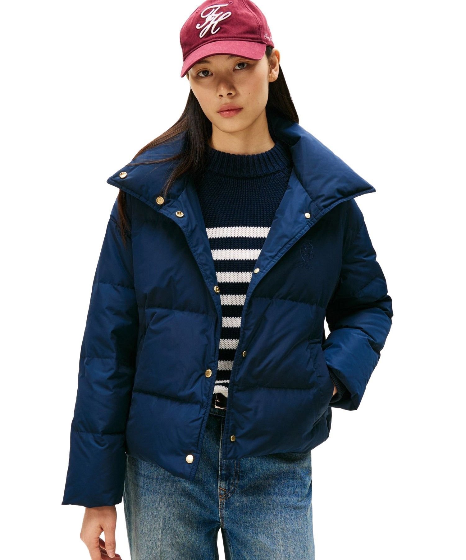 【トミーヒルフィガー/TOMMY HILFIGER】のクレストダウンレギュラージャケット 人気、トレンドファッション・服の通販 founy(ファニー) ファッション Fashion レディースファッション Fashion for Women アウター Coat / Outerwear Collection レディースジャケット・軽アウター Jackets アメリカン American Style キルティング Quilted, Quilting クラシック Classic, Timeless Style ゴルフ Golf ジャケット Jacket, Outerwear スタンド Stand Collar, Upright Stand ダウン Down, Puffer デニム Denim, Jeans Material フォルム Silhouette, Form ポケット Pocket, Pocket Detail モダン Modern, Contemporary ワイド Wide, Wide Fit 人気 Popular, Best Seller other-1|ID: prp329100004722916 ipo3291000000034881442