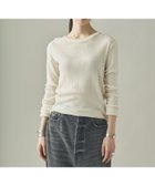 【カレンソロジー/Curensology】のテレコクルーネックプルオーバー 人気、トレンドファッション・服の通販 founy(ファニー) ファッション Fashion レディースファッション Fashion for Women トップス・カットソー Cut & Sew Tops カジュアルプルオーバー・ニットトップス Pullovers & Knit Tops / Casual Pullovers インナー Innerwear エレガント 上品 Elegant テレコ Ribbed, Rib Stitch thumbnail ホワイト02|ID: prp329100004722917 ipo3291000000034884616