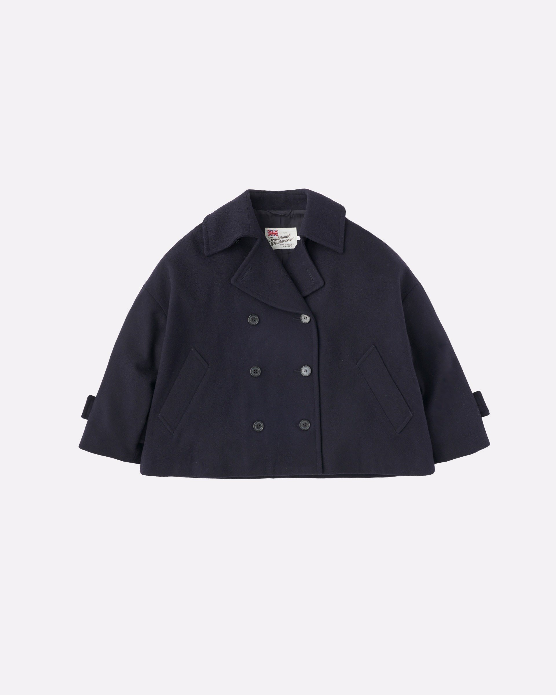 【トラディショナル ウェザーウェア/TWW / Traditional Weatherwear】のMALTON PEA COAT インテリア・キッズ・メンズ・レディースファッション・服の通販 founy(ファニー) 　ファッション　Fashion　レディースファッション　Fashion for Women　アウター　Coat / Outerwear Collection　コート・ロングコート・ピーコート　Long Coats, Peacoats & More　Pコート　Pea Coats　ショルダー　Shoulder, Shoulder Strap　ショート　Short, Short Length　ドロップ　Drop Shoulder, Dropped Style　メルトン　Melton, Heavy Wool　ネイビー|ID: prp329100004722924 ipo3291000000034261615