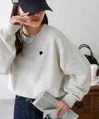 【ディスコート/Discoat】の【WEB限定/新色追加】ハート刺繍スウェット ライトベージュ|ID: prp329100004722925 ipo3291000000034239020