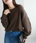 【ディスコート/Discoat】の【WEB限定/新色追加】ハート刺繍スウェット ブラウン|ID: prp329100004722925 ipo3291000000034239024