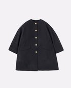 【トラディショナル ウェザーウェア/TWW / Traditional Weatherwear】のLINTON NO COLLAR 人気、トレンドファッション・服の通販 founy(ファニー) ファッション Fashion レディースファッション Fashion for Women エレガント 上品 Elegant フラップ Flap, Flap Pocket ポケット Pocket, Pocket Detail メルトン Melton, Heavy Wool モダン Modern, Contemporary thumbnail ブラック|ID: prp329100004722932 ipo3291000000034224554