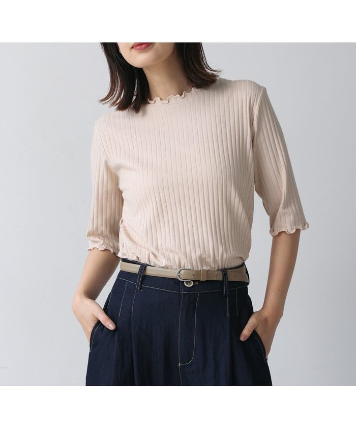【バブ ブージュルード/Bab Bou Jeloud】のハーフスリーブカットソー インテリア・キッズ・メンズ・レディースファッション・服の通販 founy(ファニー) https://founy.com/ ファッション Fashion レディースファッション Fashion for Women トップス・カットソー Cut & Sew Tops カットソー・ベーシックTシャツ Cut-and-Sewn Tops / Stretch Tees & Basics おすすめ Recommended / Our Picks ベーシック Basic, Essential 再入荷 Restock / Back in Stock |ID: prp329100004722967 ipo3291000000034288951