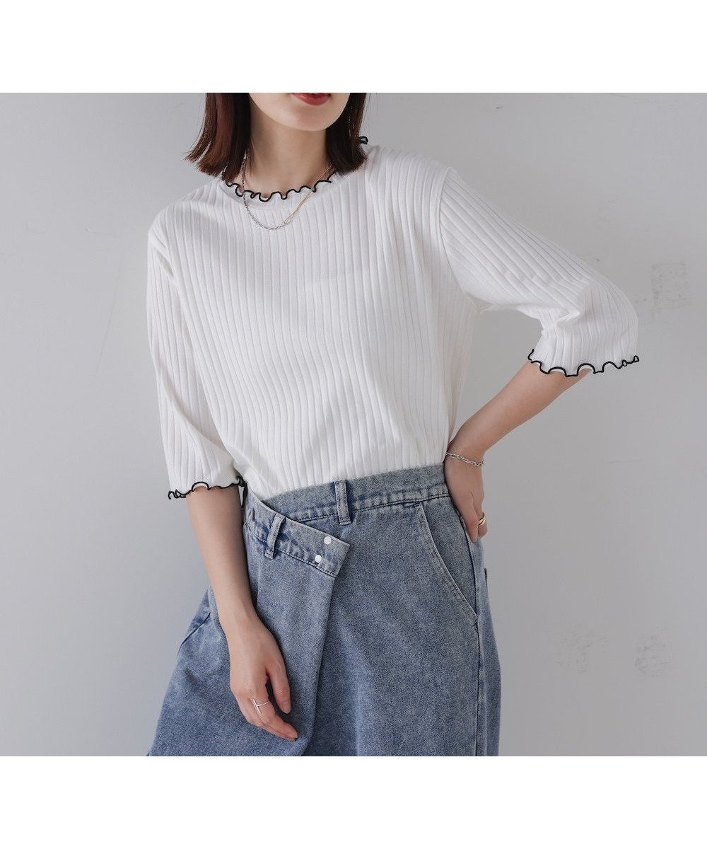 【バブ ブージュルード/Bab Bou Jeloud】のハーフスリーブカットソー インテリア・キッズ・メンズ・レディースファッション・服の通販 founy(ファニー) 　ファッション　Fashion　レディースファッション　Fashion for Women　トップス・カットソー　Cut & Sew Tops　カットソー・ベーシックTシャツ　Cut-and-Sewn Tops / Stretch Tees & Basics　おすすめ　Recommended / Our Picks　ベーシック　Basic, Essential　再入荷　Restock / Back in Stock　A|ID: prp329100004722967 ipo3291000000034288960