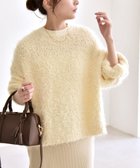 【シップス フォー ウィメン/SHIPS】のquaranciel 手洗い可能 ネップツイード クルーネック コンパクト ニット オフホワイト|ID: prp329100004722984 ipo3291000000034779676