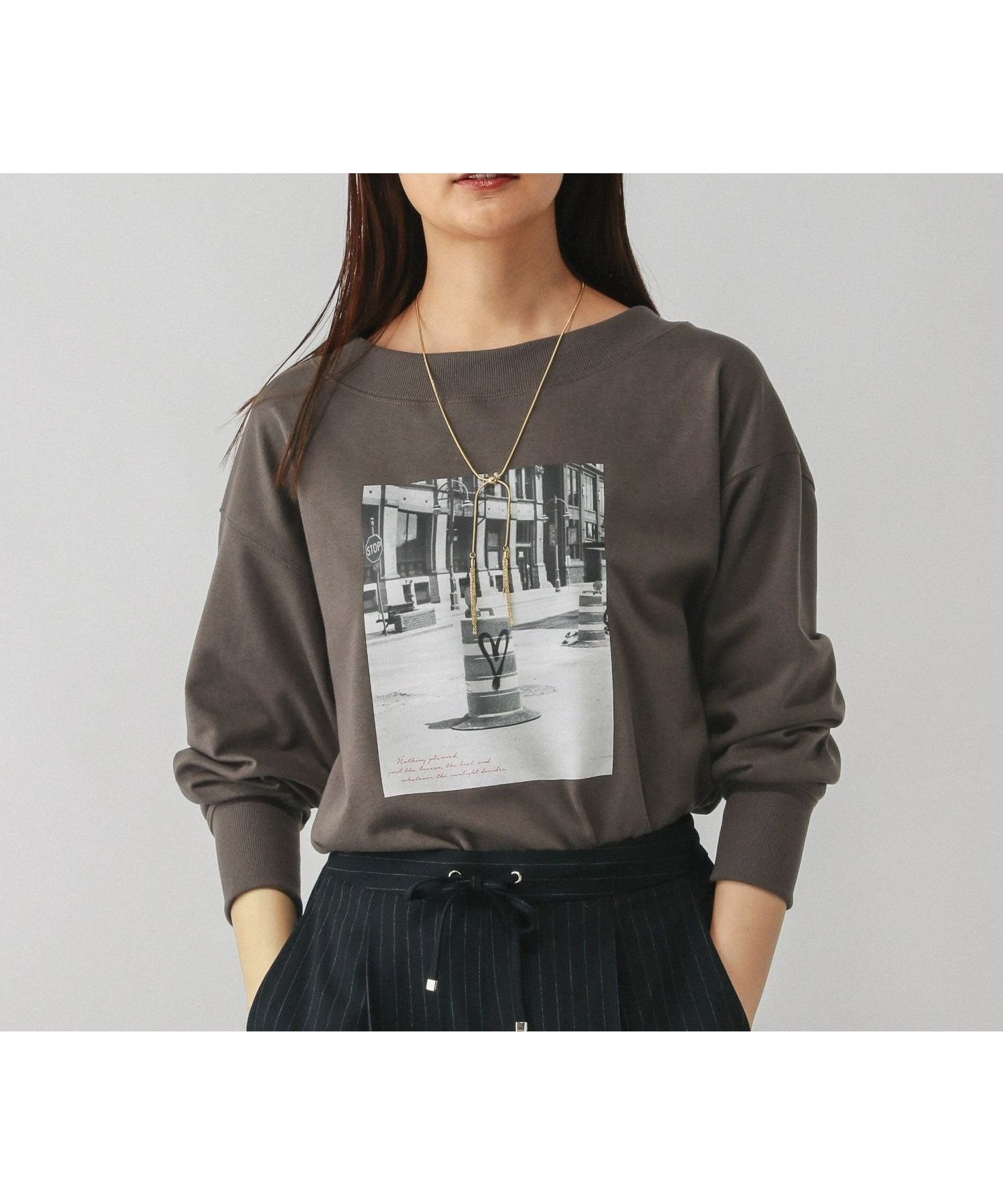 【グローバルワーク/GLOBAL WORK】の乾きやすいミニ裏毛プリントプルオーバー/580943 インテリア・キッズ・メンズ・レディースファッション・服の通販 founy(ファニー) 　ファッション　Fashion　レディースファッション　Fashion for Women　トップス・カットソー　Cut & Sew Tops　カジュアルプルオーバー・ニットトップス　Pullovers & Knit Tops / Casual Pullovers　おすすめ　Recommended / Our Picks　スウェット / スエット　Sweatshirt, Sweatwear　バランス　Balance, Style Balance　フレアースカート　Flared Skirt, A-Line Skirt　プリント　Print, Printed Pattern　人気　Popular, Best Seller　スミクロ*フォト18|ID: prp329100004722994 ipo3291000000034516448