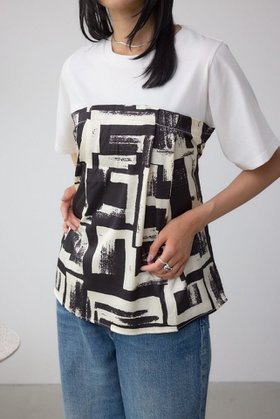 【アズール バイ マウジー/AZUL by moussy】のスカーフドッキングトップス 人気、トレンドファッション・服の通販 founy(ファニー) ファッション Fashion レディースファッション Fashion for Women トップス・カットソー Cut & Sew Tops おすすめ Recommended / Our Picks シェイプ Shape, Slim Fit スカーフ Scarf, Neckwear デニム Denim, Jeans Material トレンド Trend, Trending Now ドッキング Docking, Mixed Material リボン Ribbon, Bow |ID:prp329100004723002