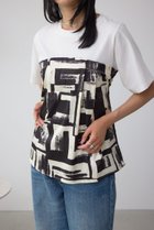 【アズール バイ マウジー/AZUL by moussy】のスカーフドッキングトップス 人気、トレンドファッション・服の通販 founy(ファニー) ファッション Fashion レディースファッション Fashion for Women トップス・カットソー Cut & Sew Tops おすすめ Recommended / Our Picks シェイプ Shape, Slim Fit スカーフ Scarf, Neckwear デニム Denim, Jeans Material トレンド Trend, Trending Now ドッキング Docking, Mixed Material リボン Ribbon, Bow thumbnail WHT|ID: prp329100004723002 ipo3291000000034135461