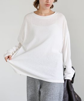 【セレクトモカ/SELECT MOCA】のスラブシアークルーネックトップス 人気、トレンドファッション・服の通販 founy(ファニー) ファッション Fashion レディースファッション Fashion for Women トップス・カットソー Cut & Sew Tops インナー Innerwear シアー Sheer, See-Through ストレッチ Stretch, Stretchy Fabric ビスチェ Bustier, Corset Top ルーズ Loose, Oversized |ID:prp329100004723003