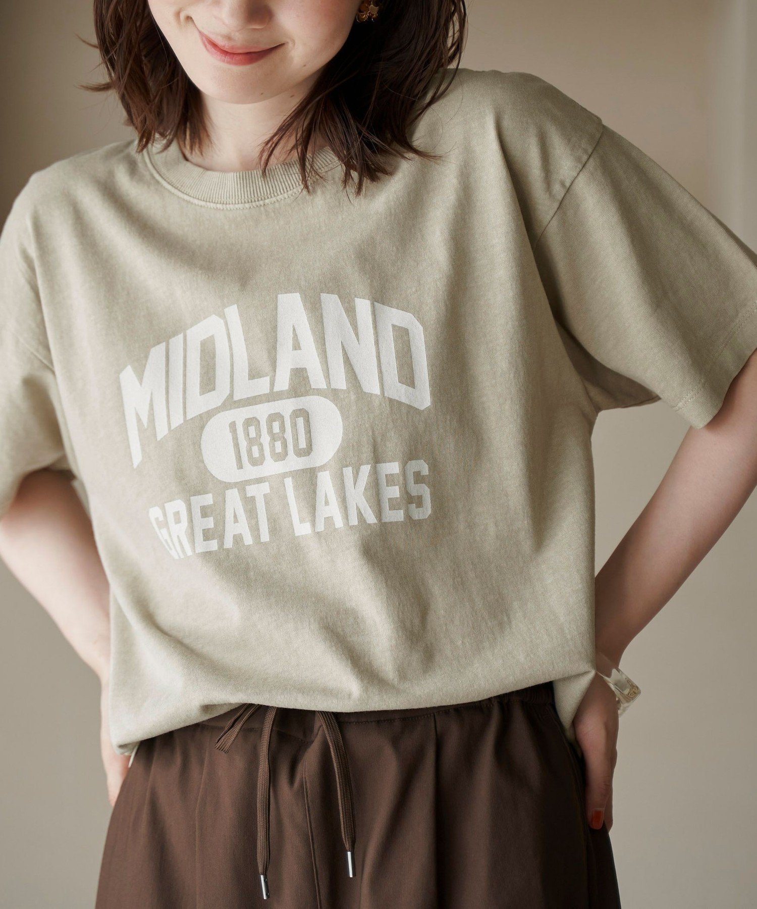 【コーエン/COEN】のピグメントアソートロゴプリントTシャツ インテリア・キッズ・メンズ・レディースファッション・服の通販 founy(ファニー)  ファッション Fashion レディースファッション Fashion for Women トップス・カットソー Cut & Sew Tops シャツ・ブラウス・オフィスカジュアル Elegant Blouses & Button-Ups ロングTシャツ・Tシャツ Longline T-Shirts & Tees デニム Denim, Jeans Material ワイド Wide, Wide Fit ヴィンテージ Vintage Style BEIGE|ID: prp329100004723011 ipo3291000000034135500