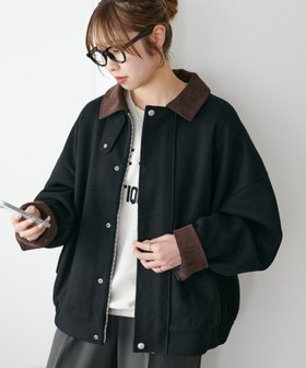 【ディスコート/Discoat】の【ユニセックス】中空糸衿配色ジャケット 人気、トレンドファッション・服の通販 founy(ファニー) ファッション Fashion レディースファッション Fashion for Women アウター Coat / Outerwear Collection レディースジャケット・軽アウター Jackets ジャケット Jacket, Outerwear スウェット / スエット Sweatshirt, Sweatwear スタンド Stand Collar, Upright Stand |ID:prp329100004723019