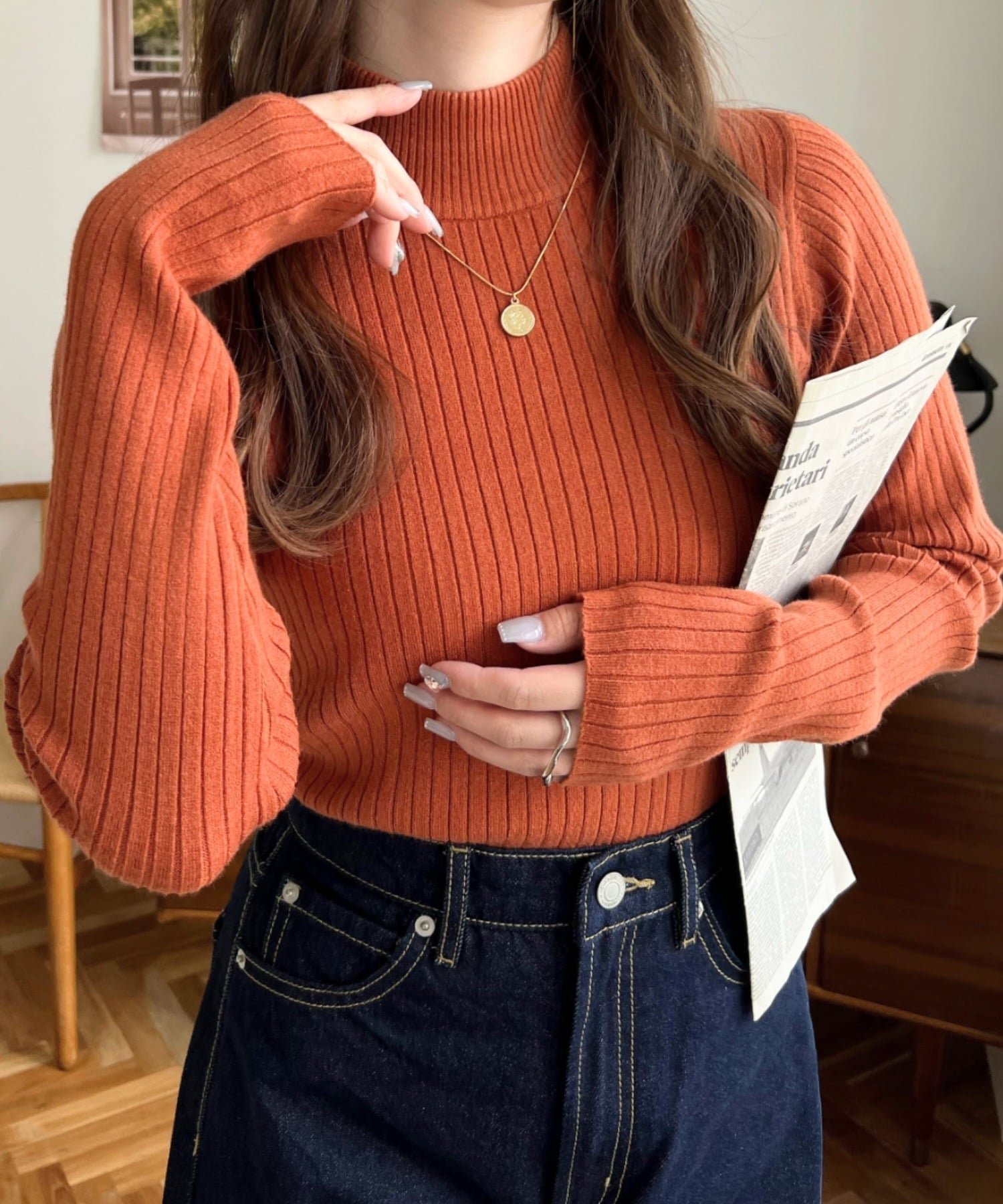 【モーメントプラス/moment+ / MEN】の12G ボトルネックワイドリブカラー ボーダーニットプルオーバー インテリア・キッズ・メンズ・レディースファッション・服の通販 founy(ファニー) ファッション Fashion メンズファッション Fashion for Men トップス・カットソー Cut & Sew Tops ニット・セーター / 定番トップス Knit Tops & Sweaters カーディガン Cardigan, Knitwear キャミワンピース Cami Dress, Slip Dress シンプル Simple, Minimal スラックス Slacks, Dress Pants スリム Slim, Slim Fit デニム Denim, Jeans Material トレンド Trend, Trending Now 定番 Standard, Basic Item なめらか Smooth, Silky Texture ビスチェ Bustier, Corset Top ベスト Vest, Waistcoat ベーシック Basic, Essential ボトム Bottoms, Lower Wear ボトルネック Bottle Neck, Mock Neck ボーダー Border, Stripe 無地 Plain, Solid Color リブニット Rib Knit, Ribbed Knit ロールアップ Roll-Up, Cuffed Hem ワイドリブ Wide Rib, Wide Ribbed Knit 再入荷 Restock / Back in Stock プチプライス・低価格 Affordable / Budget Price おすすめ Recommended / Our Picks エレガント 上品 Elegant オレンジ|ID: prp329100004723071 ipo3291000000034447677