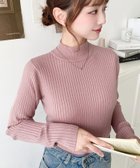 【モーメントプラス/moment+ / MEN】の12G ボトルネックワイドリブカラー ボーダーニットプルオーバー ピンクベージュ|ID: prp329100004723071 ipo3291000000034787461