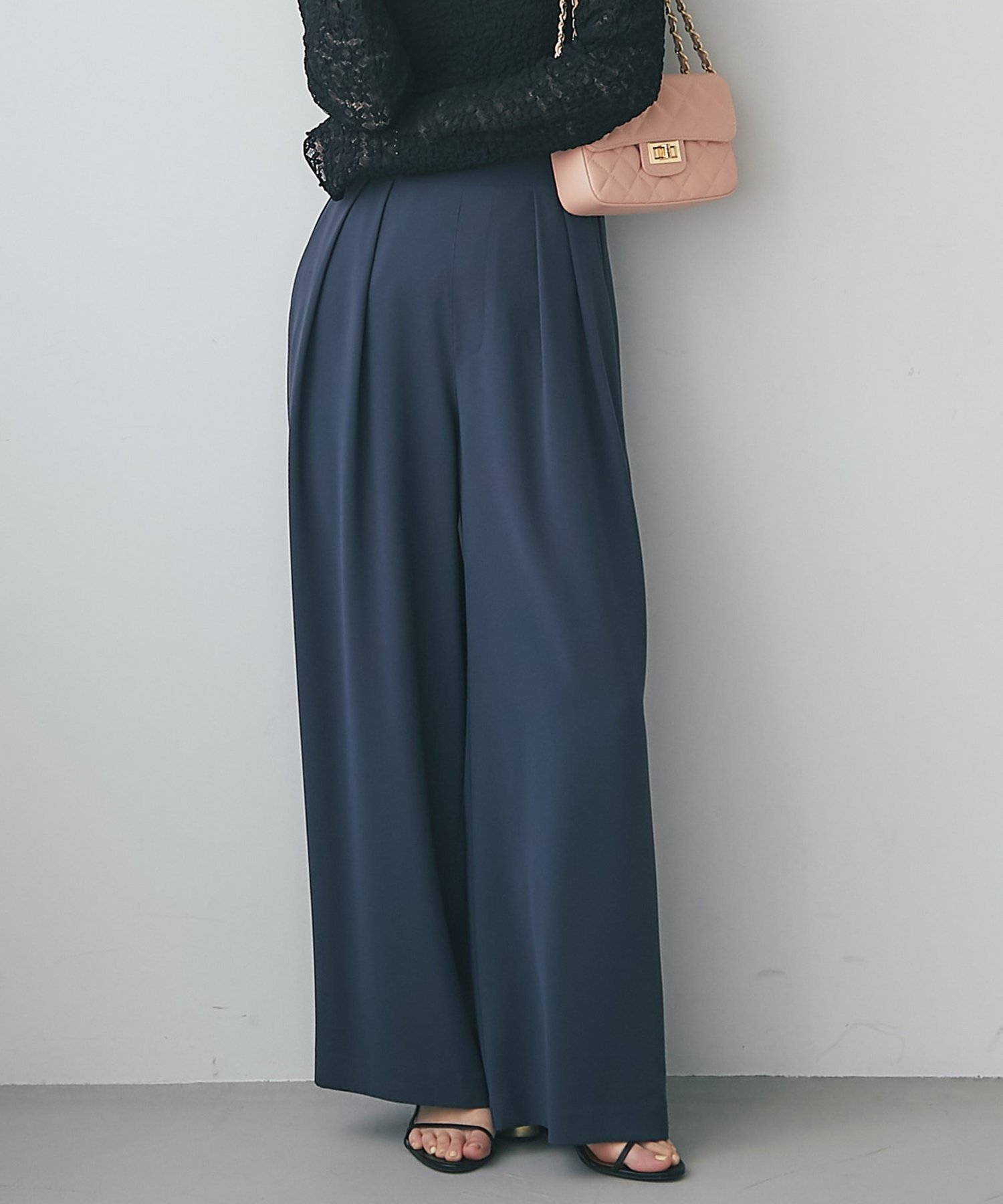 【ラブティックボンボン/La boutique BonBon】の【RISA監修・ミントグリーン追加・5サイズあり】2タックワイドパンツ インテリア・キッズ・メンズ・レディースファッション・服の通販 founy(ファニー) 　ファッション　Fashion　レディースファッション　Fashion for Women　パンツ　Pants & Trousers　おすすめ　Recommended / Our Picks　とろみ　Fluid, Flowy Fabric　クロップド　Cropped, Short Length　ポケット　Pocket, Pocket Detail　リラックス　Relax, Relaxed Fit　人気　Popular, Best Seller　チャコールグレー|ID: prp329100004723125 ipo3291000000035071657