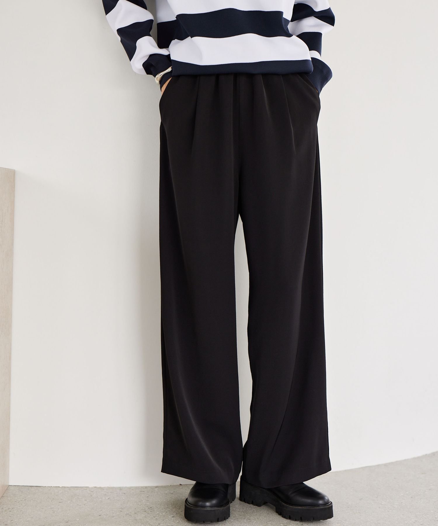 【バンヤードストーム/BARNYARDSTORM】の【『BABALOG』チャンネルご紹介】ダブルクロスワイドパンツ【WEB限定サイズ・カラー】 インテリア・キッズ・メンズ・レディースファッション・服の通販 founy(ファニー)  ファッション Fashion レディースファッション Fashion for Women パンツ Pants & Trousers ジャケット Jacket, Outerwear セットアップ Set-Up, Coordinated Outfit セレモニー Ceremony ダブル Double, Double-Breasted リラックス Relax, Relaxed Fit ロング Long, Long-Length ワイド Wide, Wide Fit ヴィンテージ Vintage Style エレガント 上品 Elegant 人気 Popular, Best Seller ブラック19|ID: prp329100004723138 ipo3291000000034359001