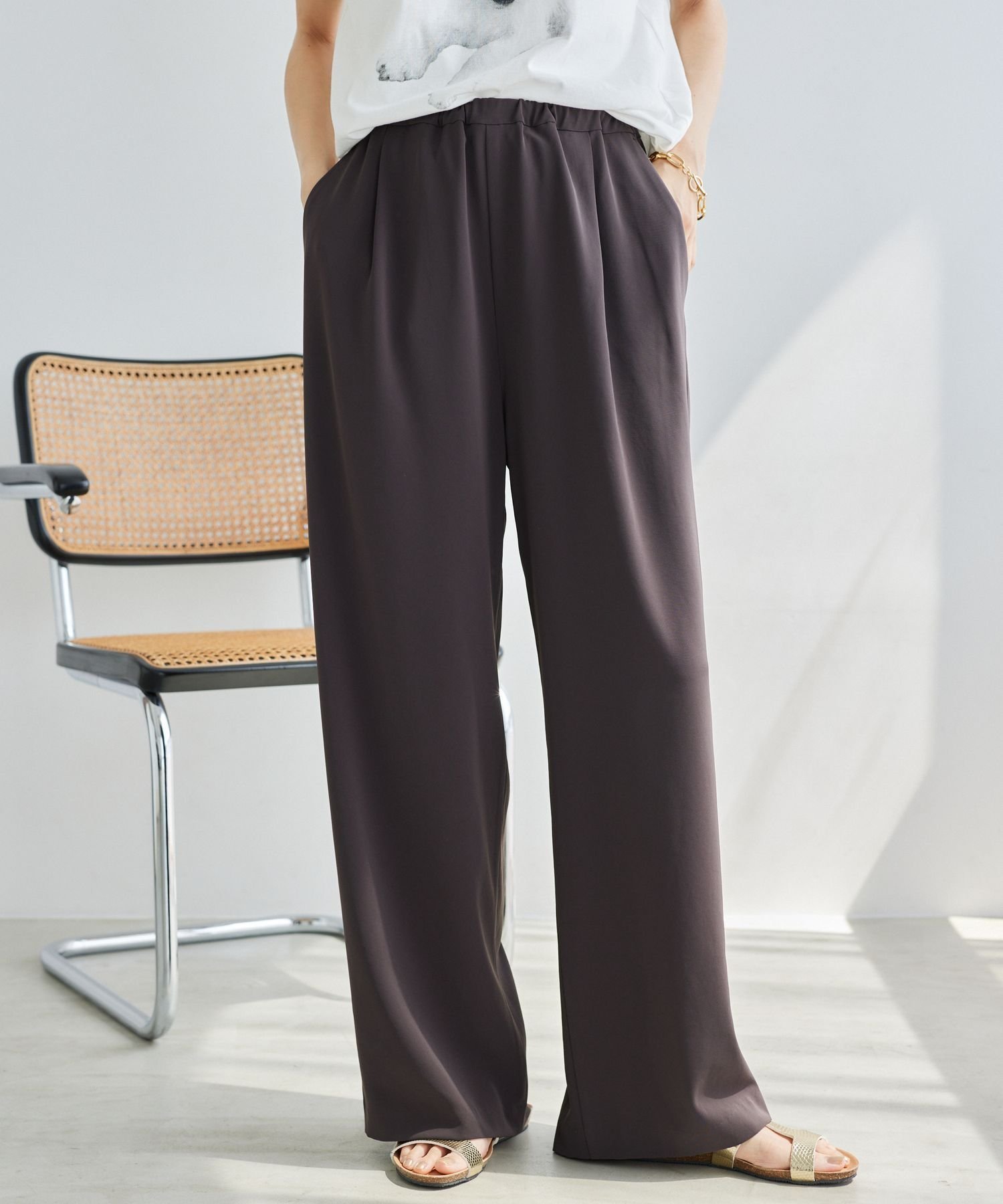 【バンヤードストーム/BARNYARDSTORM】の【『BABALOG』チャンネルご紹介】ダブルクロスワイドパンツ【WEB限定サイズ・カラー】 インテリア・キッズ・メンズ・レディースファッション・服の通販 founy(ファニー)  ファッション Fashion レディースファッション Fashion for Women パンツ Pants & Trousers ジャケット Jacket, Outerwear セットアップ Set-Up, Coordinated Outfit セレモニー Ceremony ダブル Double, Double-Breasted リラックス Relax, Relaxed Fit ロング Long, Long-Length ワイド Wide, Wide Fit ヴィンテージ Vintage Style エレガント 上品 Elegant 人気 Popular, Best Seller ブラウン50|ID: prp329100004723138 ipo3291000000034359003