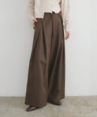 【リアン/Lian】のベルトデザインラップタックパンツ ブラウン|ID: prp329100004723148 ipo3291000000034223652