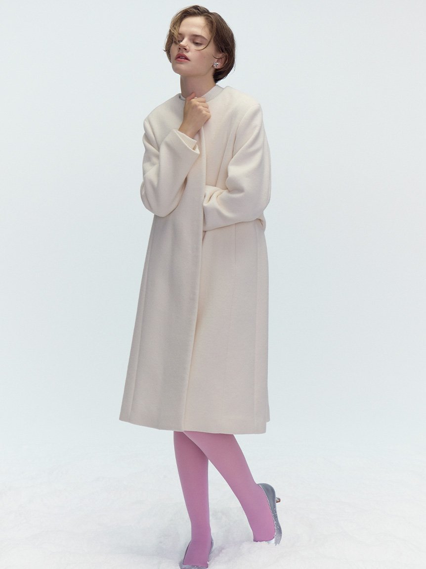 【セルフォード/CELFORD】のカシミヤ混ノーカラーコート 人気、トレンドファッション・服の通販 founy(ファニー) 　ファッション　Fashion　レディースファッション　Fashion for Women　アウター　Coat / Outerwear Collection　コート・ロングコート・ピーコート　Long Coats, Peacoats & More　スマート　Smart, Elegant　ベーシック　Basic, Essential　エレガント 上品　Elegant　今季　This Season, Current Season　 other-1|ID: prp329100004723159 ipo3291000000034935169