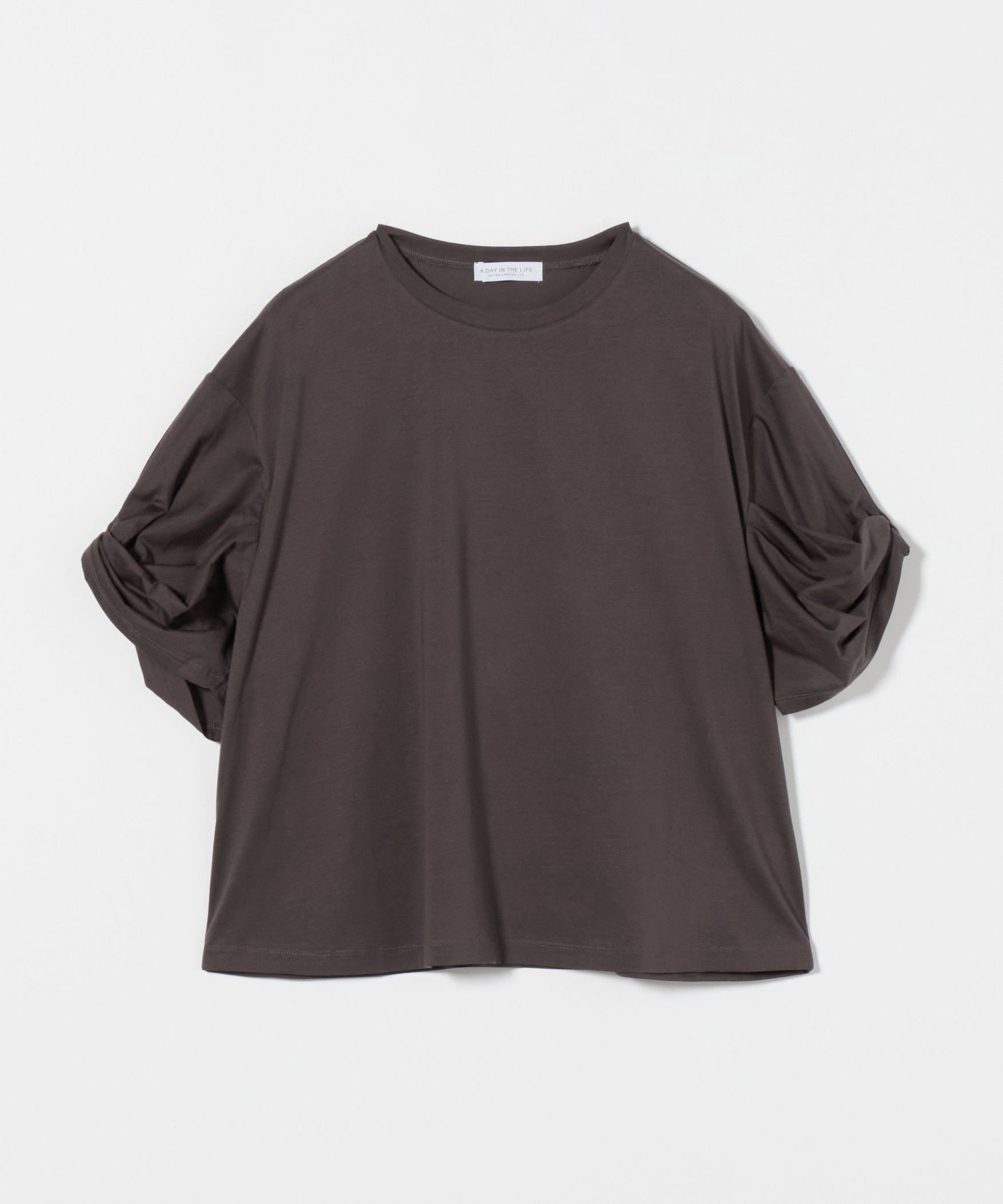 【ユナイテッドアローズ/UNITED ARROWS】のシルケット ツイストスリーブ カットソー A DAY IN THE LIFE インテリア・キッズ・メンズ・レディースファッション・服の通販 founy(ファニー) 　ファッション　Fashion　レディースファッション　Fashion for Women　トップス・カットソー　Cut & Sew Tops　カットソー・ベーシックTシャツ　Cut-and-Sewn Tops / Stretch Tees & Basics　インナー　Innerwear　カットソー　Cut and Sewn Top　シルケット　Silket, Silky Cotton　シンプル　Simple, Minimal　ストライプ　Stripe, Striped Pattern　スリーブ　Sleeve, Long Sleeve / Short Sleeve　ツイスト　Tweed, Tweed Fabric　定番　Standard, Basic Item　アウトレット　Outlet / Clearance　おすすめ　Recommended / Our Picks　MOCA|ID: prp329100004723174 ipo3291000000034289344