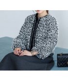 【マーリエ ル カセット/Maglie le cassetto】の《M Maglie le cassetto*冨張愛》ツイードで魅せるこなれブルゾン オフホワイト|ID: prp329100004723176 ipo3291000000034524968