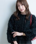 【マーリエ ル カセット/Maglie le cassetto】の《M Maglie le cassetto*冨張愛》ツイードで魅せるこなれブルゾン ブラック|ID: prp329100004723176 ipo3291000000034524969