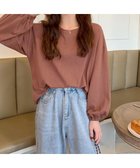 【ミニミニストア/miniministore】の長袖Tシャツ ドロップショルダーtシャツ あずき色|ID: prp329100004723179 ipo3291000000034642377