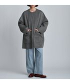 【ハウス オブ ロータス/HOUSE OF LOTUS】のウールリバービッグパッチポケットコート 人気、トレンドファッション・服の通販 founy(ファニー) ファッション Fashion レディースファッション Fashion for Women アウター Coat / Outerwear Collection コート・ロングコート・ピーコート Long Coats, Peacoats & More ウォーム Warm Fabric ドレープ Drape, Draping Fabric フロント Front, Front Design A/W・秋冬 Autumn/Winter thumbnail チャコールグレー|ID: prp329100004723239 ipo3291000000034136421