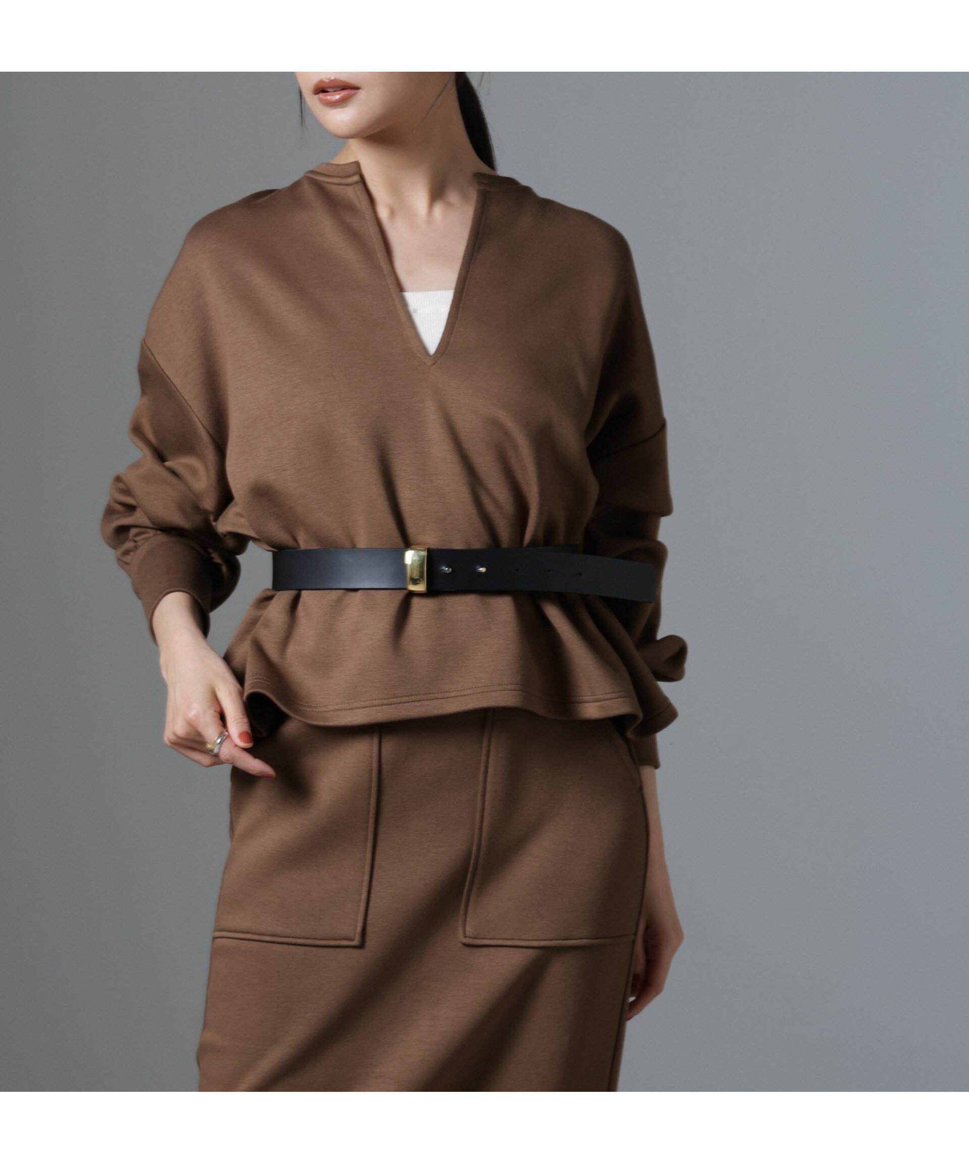 【ナノ ユニバース/nano universe】の裏起毛ダンボールカットキーネックトップス(セットアップ可) インテリア・キッズ・メンズ・レディースファッション・服の通販 founy(ファニー) ファッション Fashion レディースファッション Fashion for Women トップス・カットソー Cut & Sew Tops セットアップ Matching Sets レディーストップス・ブラウス Tops & Blouses / Assorted Women's Tops セットアップ Set-Up, Coordinated Outfit バランス Balance, Style Balance アウトレット Outlet / Clearance おすすめ Recommended / Our Picks 2024年 2024 エレガント 上品 Elegant 2024-2025秋冬・A/W Autumn/Winter 2024–25 AW24–25 キャメル4|ID: prp329100004723264 ipo3291000000034676608