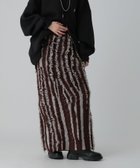 【レプシィム ローリーズファーム/LEPSIM LOWRYS FARM】の7ゲージフリンジニットスカート ブラウンミックス50|ID: prp329100004723273 ipo3291000000034549185