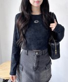 【イング/INGNI】のムラ染めメタルロゴロンT 人気、トレンドファッション・服の通販 founy(ファニー) ファッション Fashion レディースファッション Fashion for Women トップス・カットソー Cut & Sew Tops ロングTシャツ・Tシャツ Longline T-Shirts & Tees 秋 Autumn ショート Short, Short Length ジャケット Jacket, Outerwear スマホ Smartphone, Mobile Device デニム Denim, Jeans Material thumbnail クロ|ID: prp329100004723293 ipo3291000000034287426