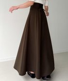 【ジュノア/JUNOAH】のハイウエストレースアップスカート/フレア Bブラウン|ID: prp329100004723302 ipo3291000000034651819