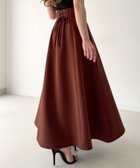 【ジュノア/JUNOAH】のハイウエストレースアップスカート/フレア Bワイン|ID: prp329100004723302 ipo3291000000034651823