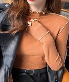 【ミニミニストア/miniministore】のパイピングトップス ヒートインナー微起毛 テラコッタ|ID: prp329100004723305 ipo3291000000034332584