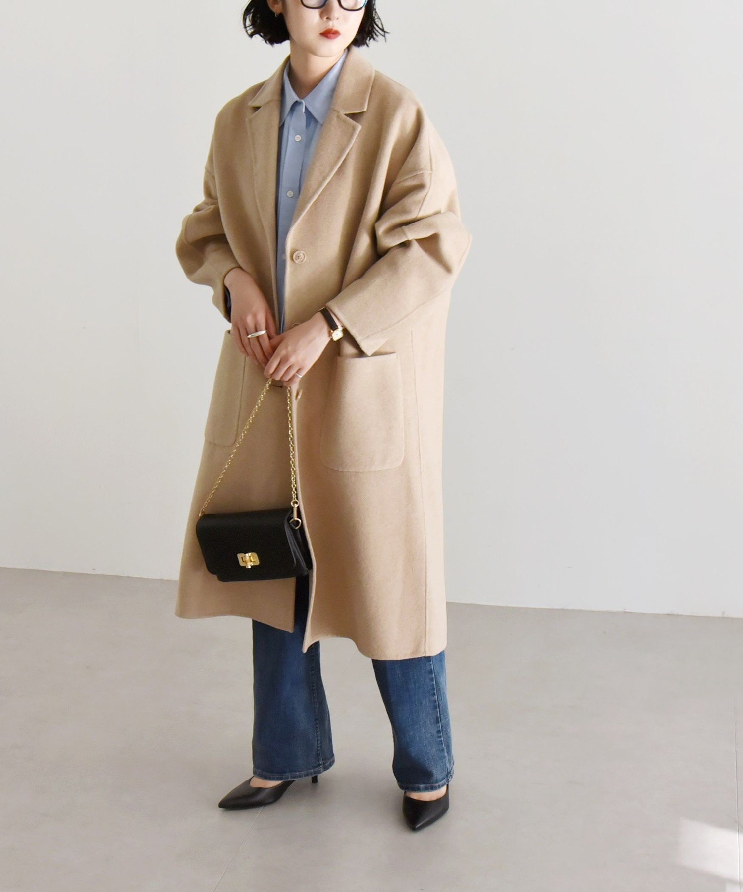 【シップス フォー ウィメン/SHIPS】のquaranciel リバー チェスター ロング コート インテリア・キッズ・メンズ・レディースファッション・服の通販 founy(ファニー) ファッション Fashion レディースファッション Fashion for Women アウター Coat / Outerwear Collection コート・ロングコート・ピーコート Long Coats, Peacoats & More クラシック Classic, Timeless Style 軽量 Lightweight, Ultra Light シンプル Simple, Minimal ジャケット Jacket, Outerwear スーツ Suit, Formalwear タートル Turtleneck, Turtle Collar チェスター Chester, Chester Coat チェスターコート Chester Coat, Long Coat リラックス Relax, Relaxed Fit ロング Long, Long-Length 2024年 2024 エレガント 上品 Elegant ビジネス 仕事 通勤 Business / Work / Commuting 2024-2025秋冬・A/W Autumn/Winter 2024–25 AW24–25 ベージュ|ID: prp329100004723313 ipo3291000000034723423