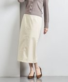 【ユナイテッドアローズ/UNITED ARROWS】のスエードライク ロング タイトスカート OFF WHITE|ID: prp329100004723333 ipo3291000000034632031